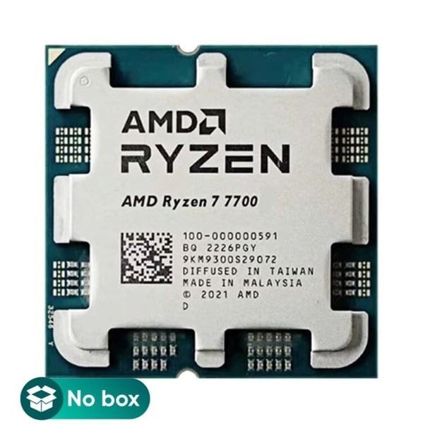 CPU AMD Ryzen 7 7700 Tray - Nobox | AM5, 8 nhân/16 luồng, Max 5.3 GHz