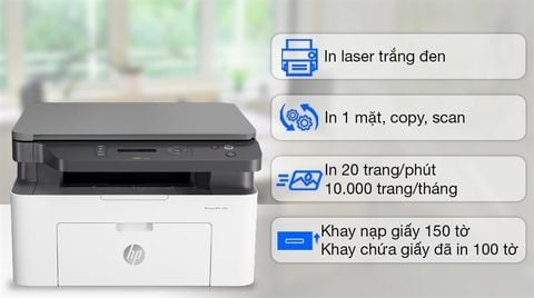 Máy in đa chức năng HP LaserJet MFP 135w Printer, 1YWTY_4ZB83A