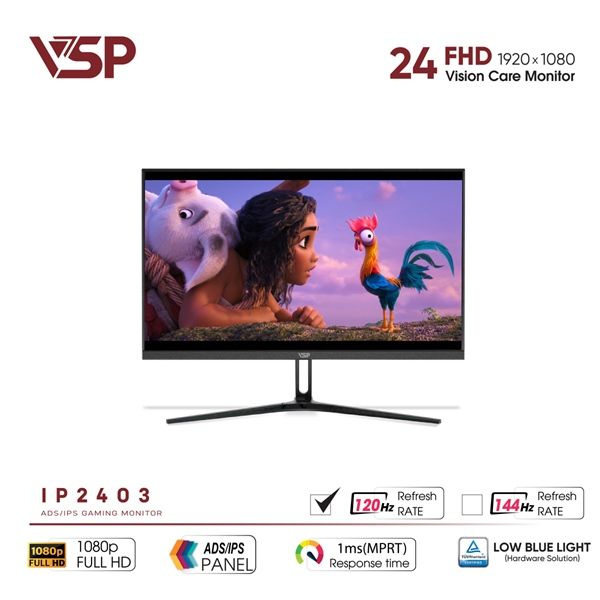 Màn Hình VSP IP2403 (24inch / FHD / IPS / 120Hz / 1ms)