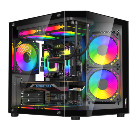 CASE MAGIC CUBI-M ELITE BLACK (M-ATX - NO FAN)