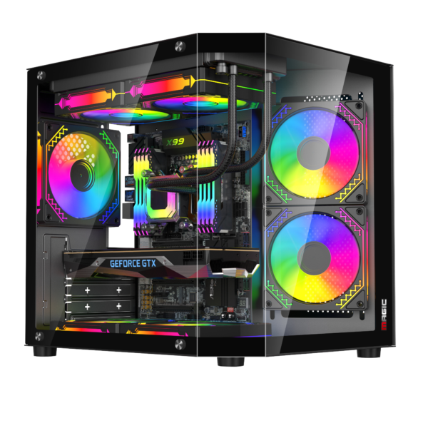 CASE MAGIC CUBI-M ELITE BLACK (M-ATX - NO FAN)