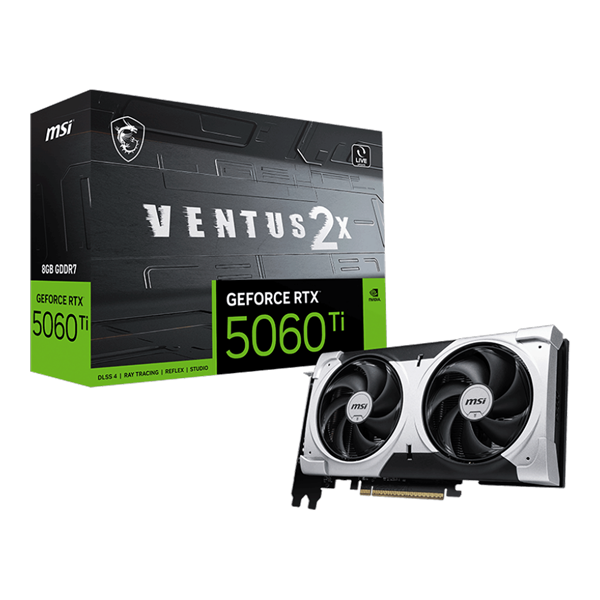 VGA MSI GeForce RTX™ 5060 Ti 8G VENTUS 2X PLUS