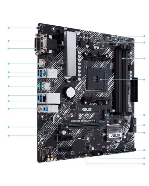 MAIN ASUS PRIME B450M-A II