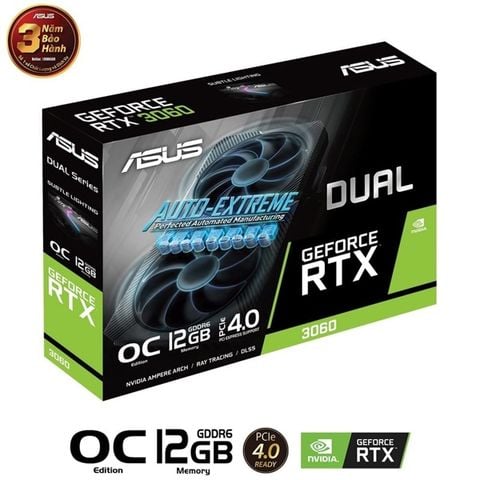 VGA ASUS RTX 3060 12GB CBH 01/2028