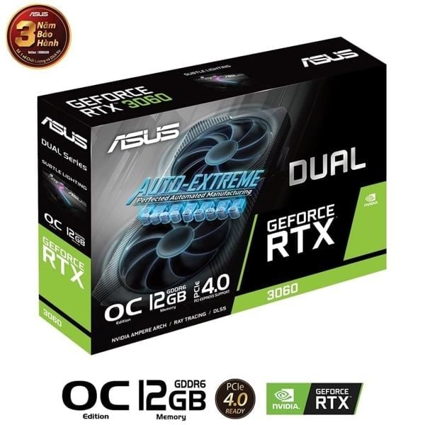 VGA ASUS RTX 3060 12GB CBH 01/2028