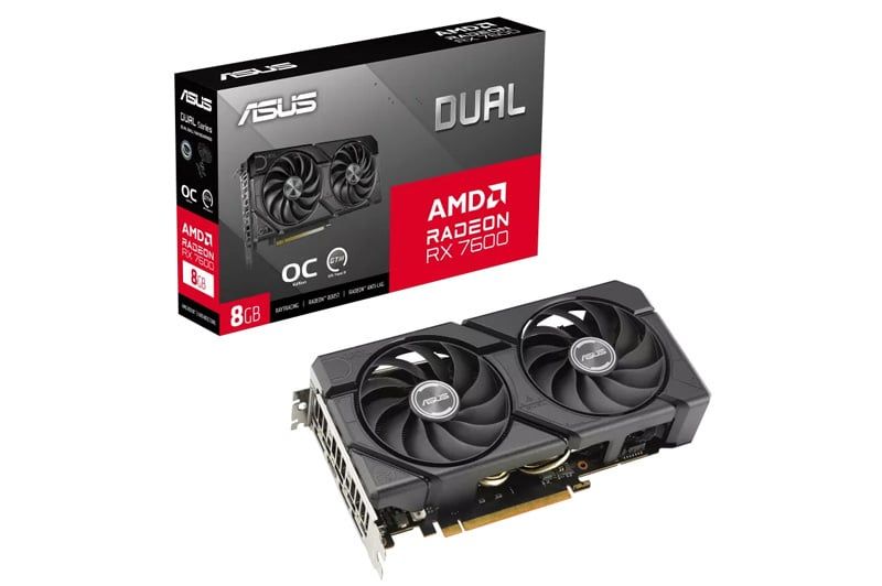 VGA ASUS Dual Radeon RX 7600 V2 OC Edition 8GB GDDR6