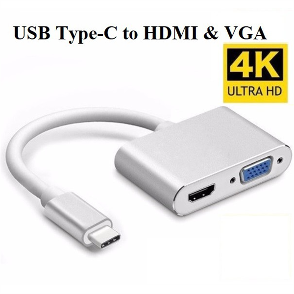 Cáp Chuyển Type-C Ra HDMI/VGA