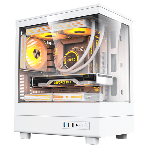 CASE DARKFLASH DB330M WHITE GLASS