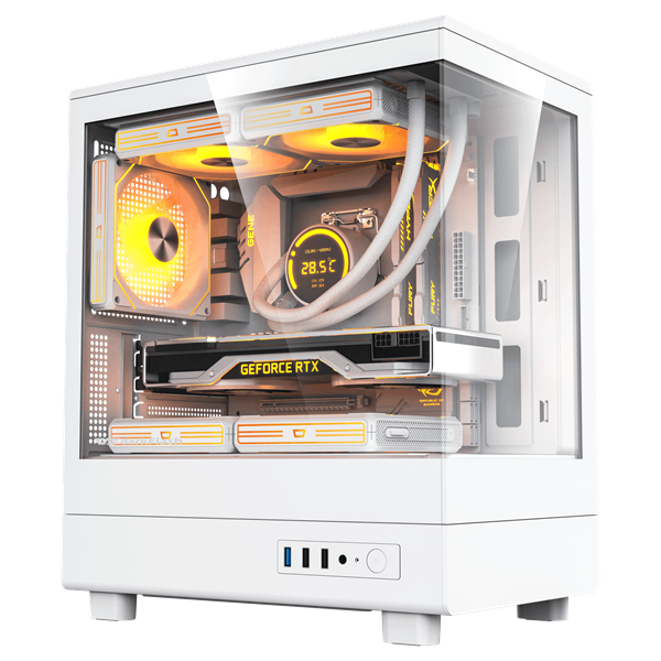 CASE DARKFLASH DB330M WHITE GLASS