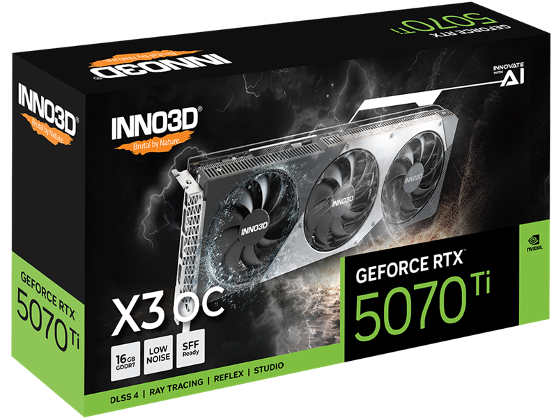 VGA Inno3D Geforce RTX 5070 Ti X3 OC 16GB DDR7