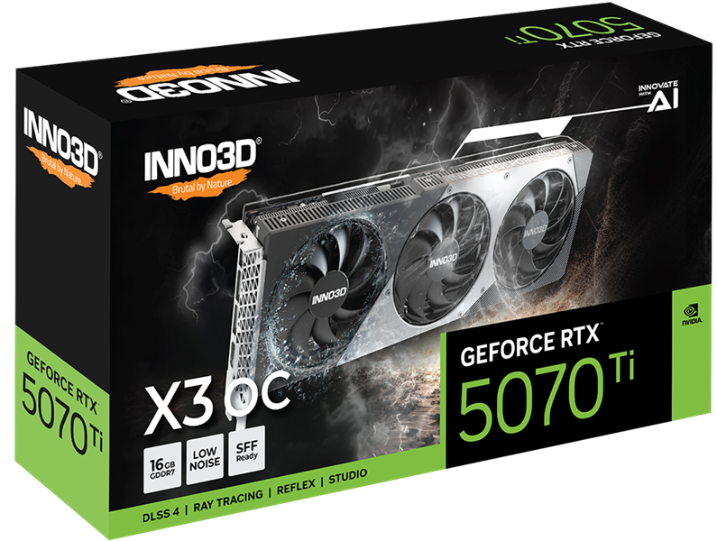 VGA Inno3D Geforce RTX 5070 Ti X3 OC 16GB DDR7
