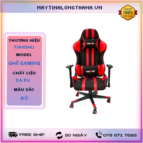GHẾ GAMING TianShu MÀU ĐỎ