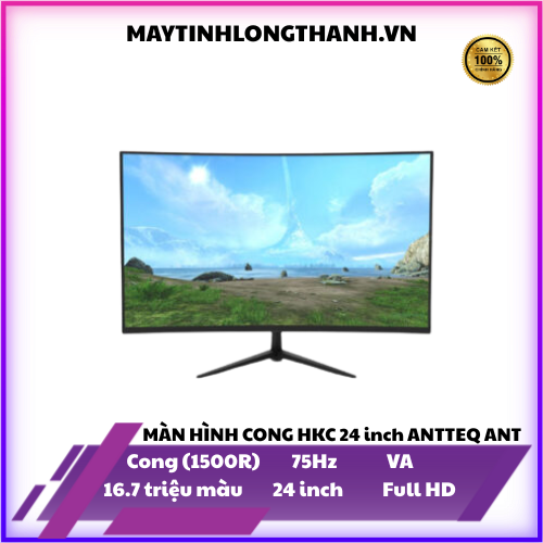 MÀN HÌNH CONG HKC 24 inch ANTTEQ ANT-24F242 75Hz – Máy Tính Long Thành ...