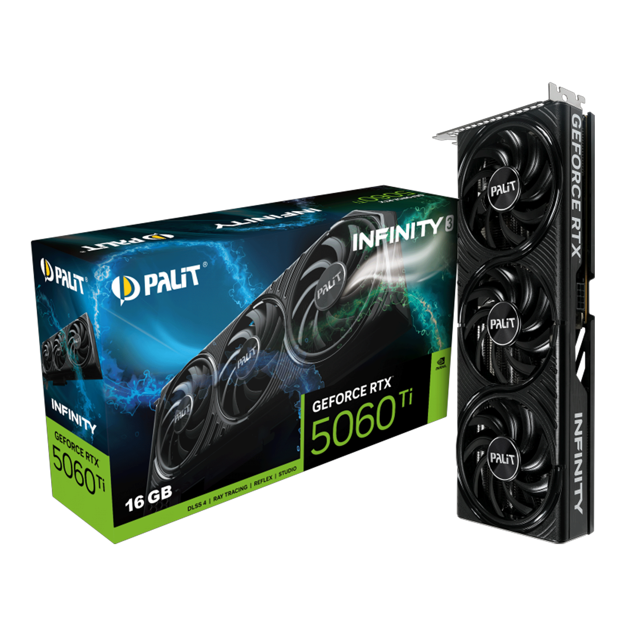 Card màn hình NVIDIA GeForce RTX 5060 Ti Palit Infinity 3 | 16GB GDDR7, 4608 CUDA, 600W