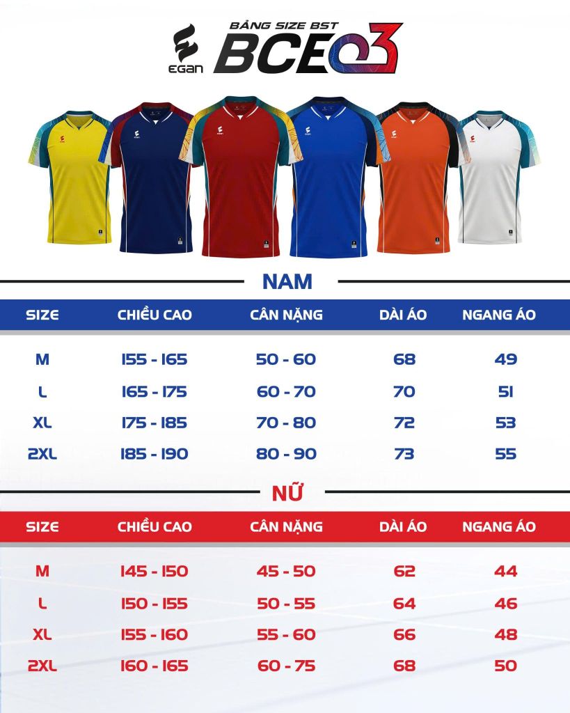 Bộ bóng chuyền BCE03 Nam