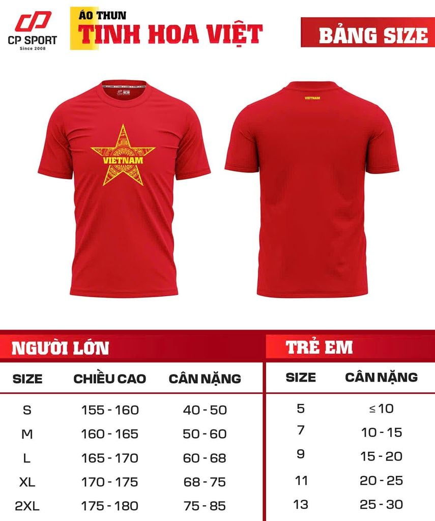 Áo Cổ Động Việt Nam Trẻ Em