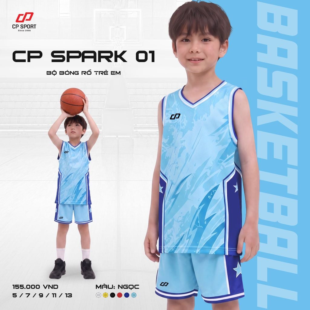 Bộ bóng rổ trẻ em Spark 01
