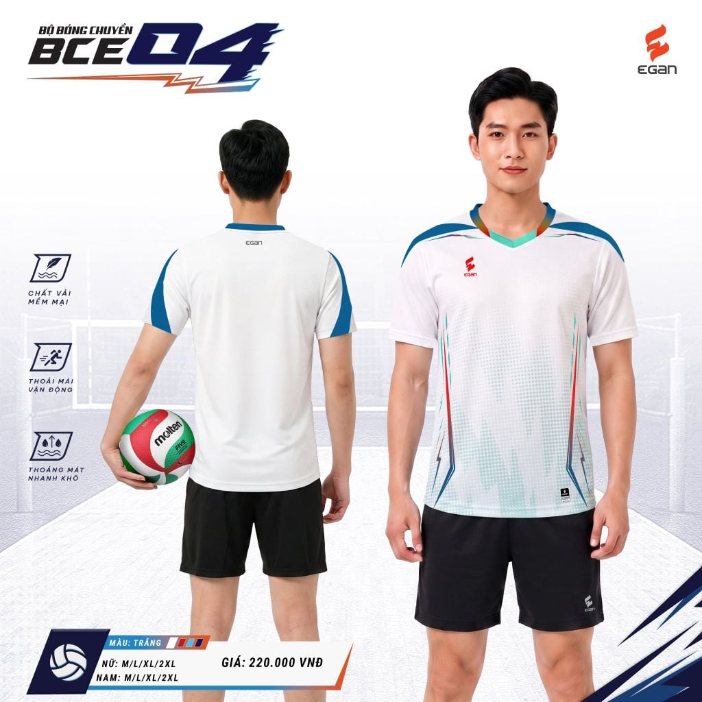 Bộ bóng chuyền Egan BCE04 Nam