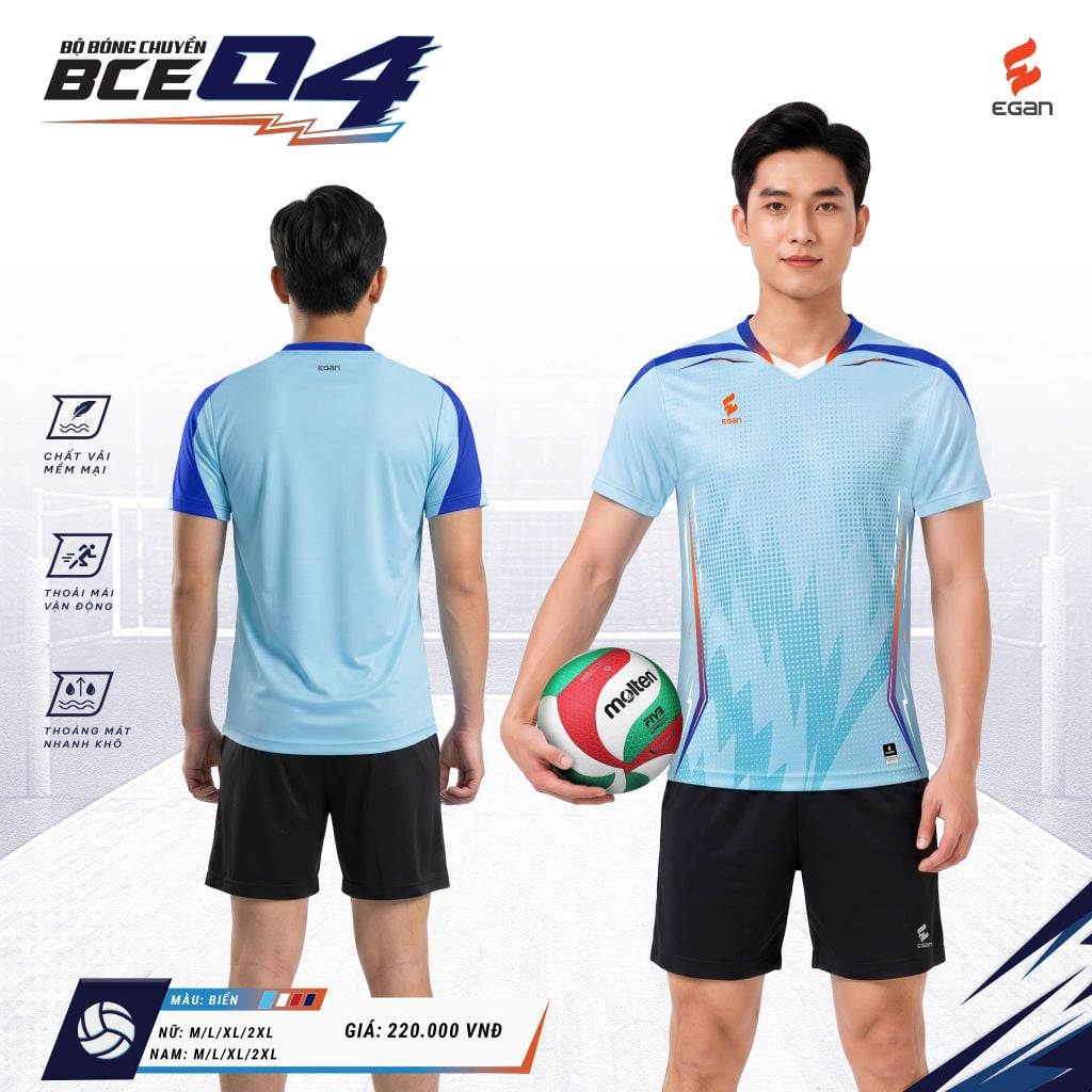 Bộ bóng chuyền Egan BCE04 Nam