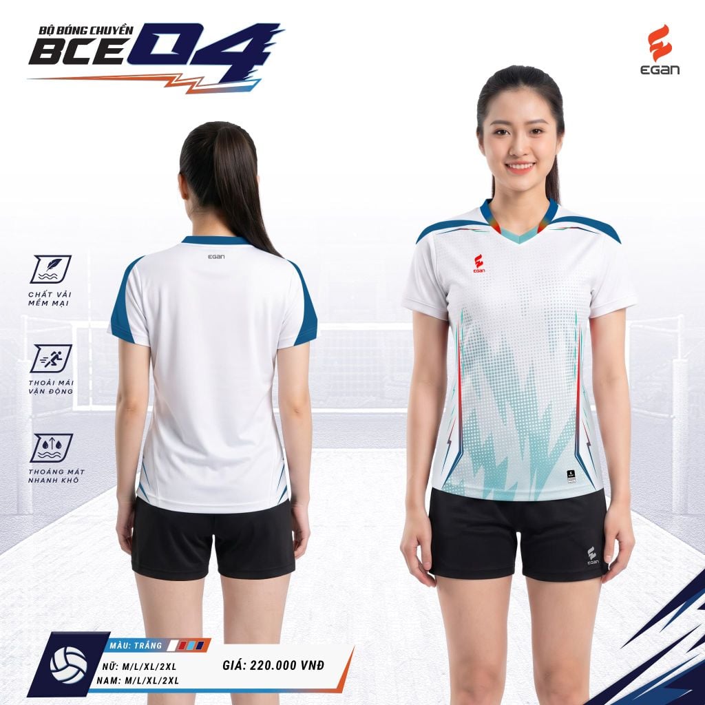 Bộ bóng chuyền Egan BCE04 Nữ