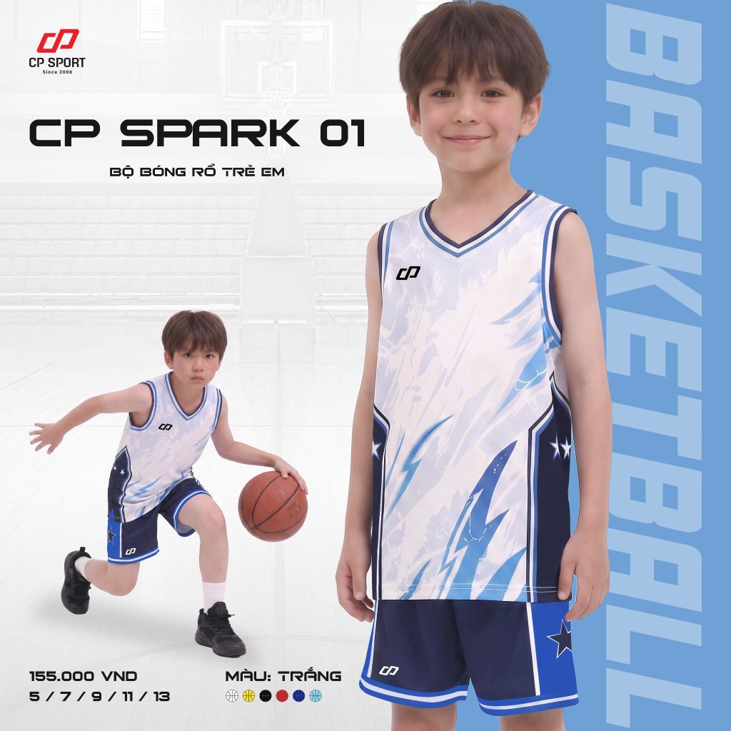 Bộ bóng rổ trẻ em Spark 01