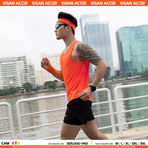 Áo Chạy Bộ Egan AC02 Nam Ba Lỗ