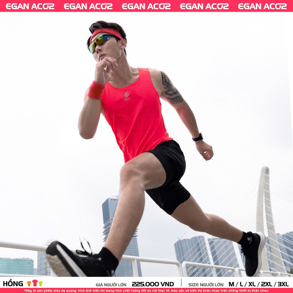 Áo Chạy Bộ Egan AC02 Nam Ba Lỗ