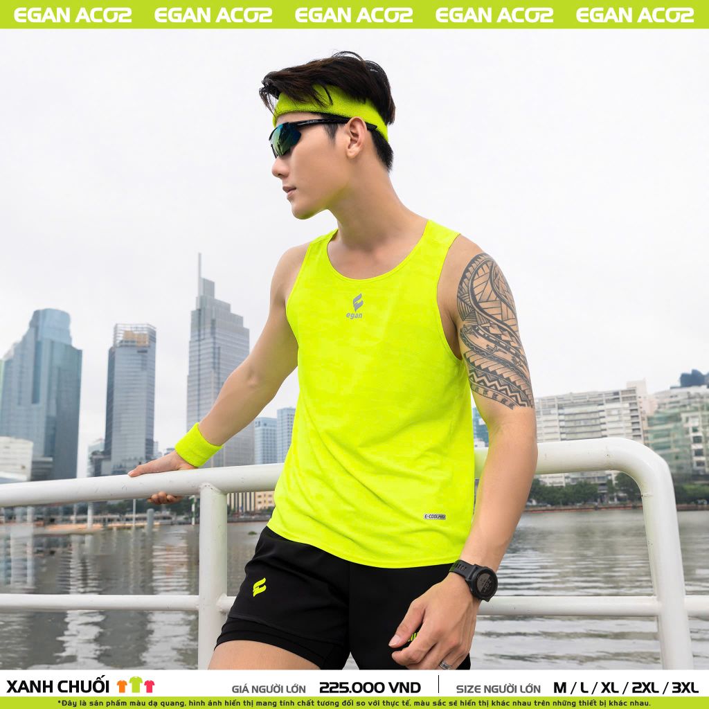 Áo Chạy Bộ Egan AC02 Nam Ba Lỗ