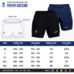 Quần Chạy Bộ Egan QC02 Nam