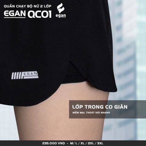 Quần chạy bộ Egan QC01 Nữ