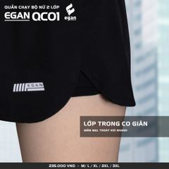 Quần chạy bộ Egan QC01 Nữ