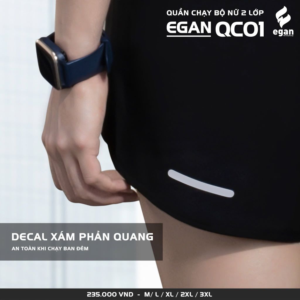 Quần chạy bộ Egan QC01 Nữ