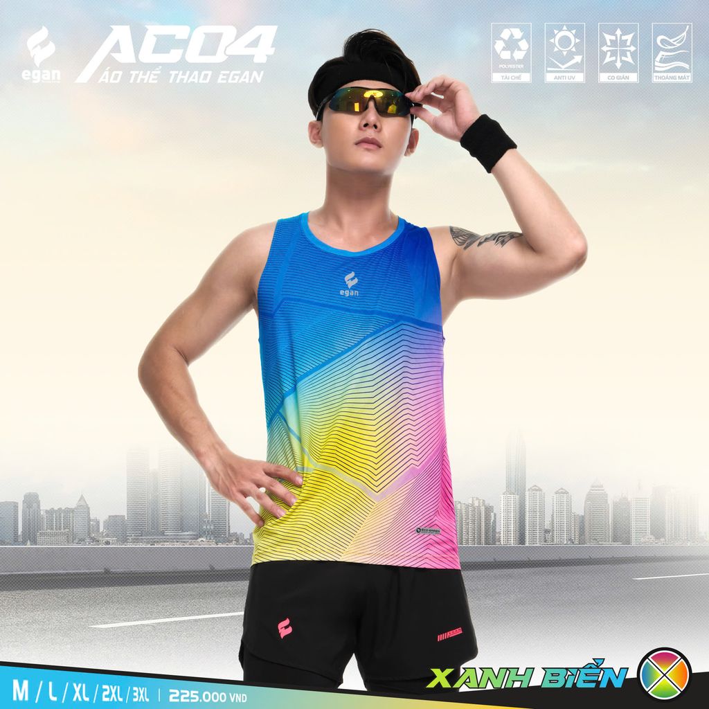Áo Thể Thao Egan AC04 Nam Ba Lỗ