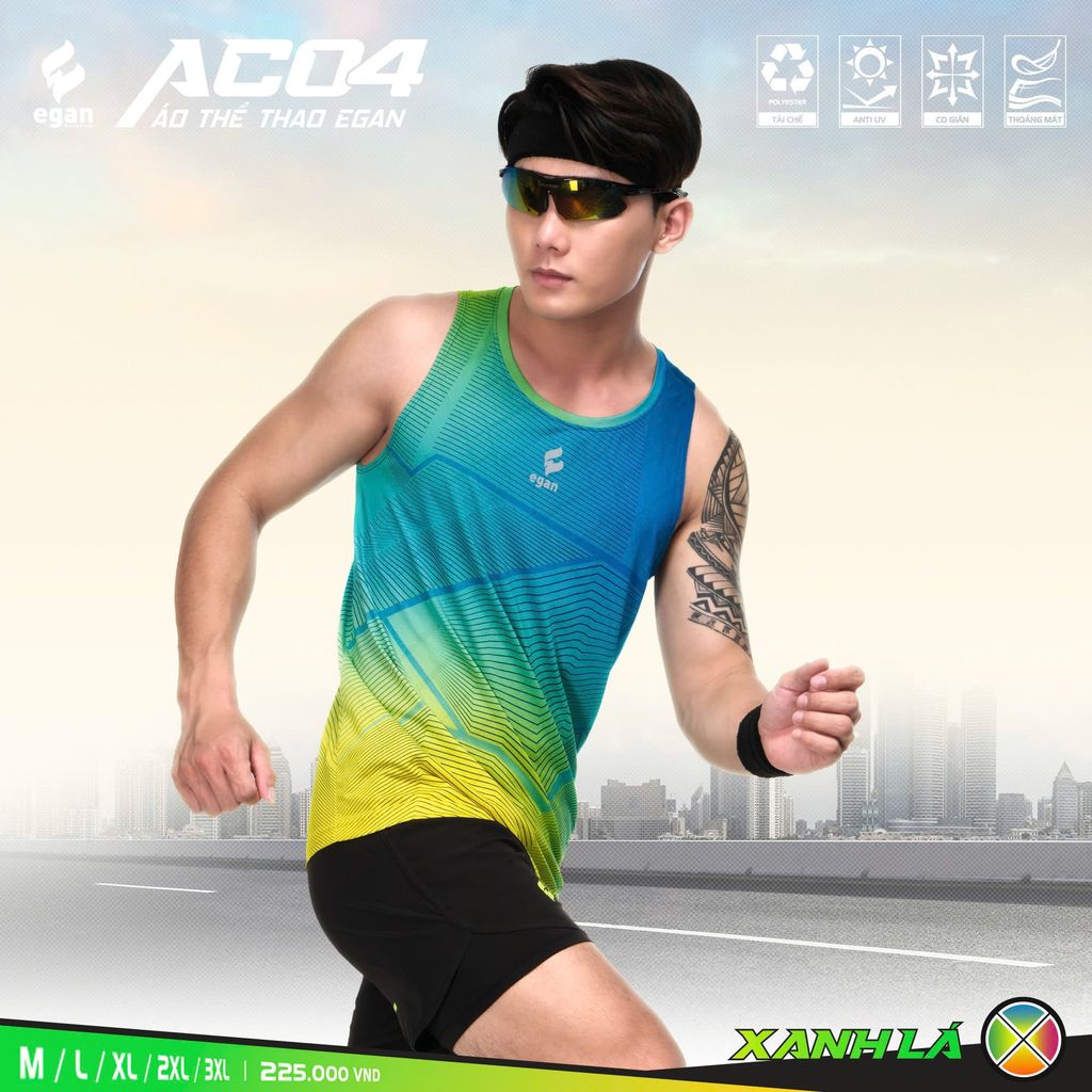 Áo Thể Thao Egan AC04 Nam Ba Lỗ