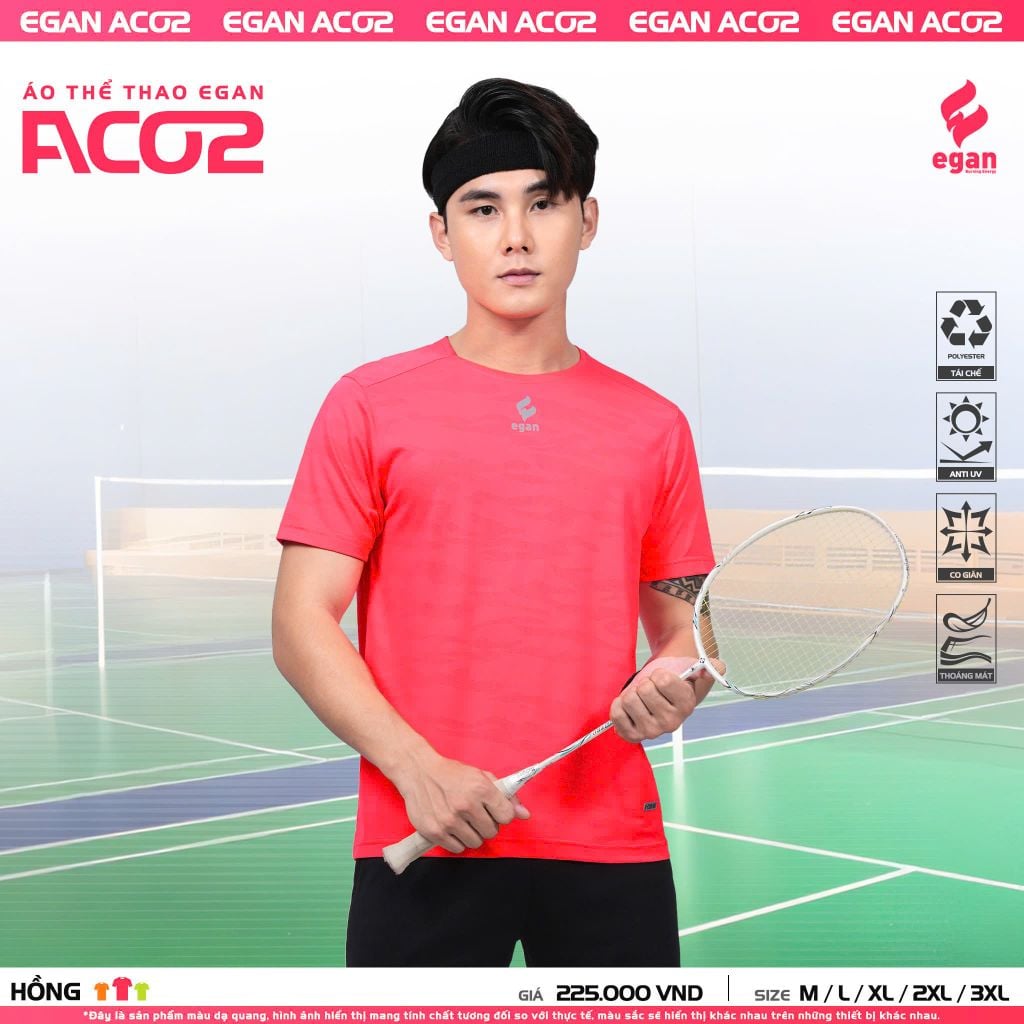 Áo Chạy Bộ EGAN AC02 Nam có tay
