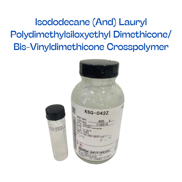 KSG-042Z (Isododecane (And) Lauryl Polydimethylsiloxyethyl Dimethicone/Bis-Vinyldimethicone Crosspolymer)