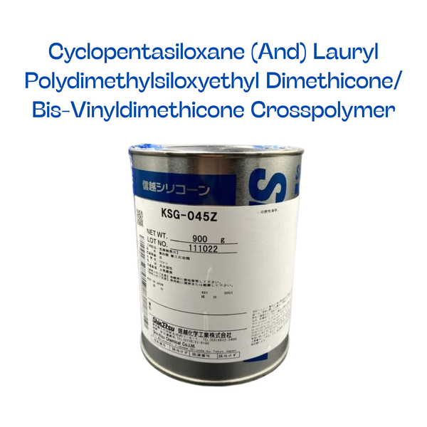 KSG-045Z (Cyclopentasiloxane (And) Lauryl Polydimethylsiloxyethyl Dimethicone/ Bis-Vinyldimethicone Crosspolymer)