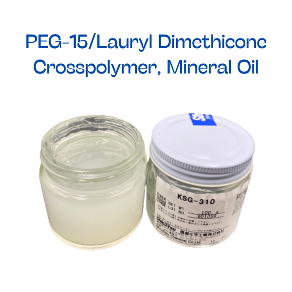 KSG-310 (PEG-15/Lauryl Dimethicone Crosspolymer, Mineral Oil)