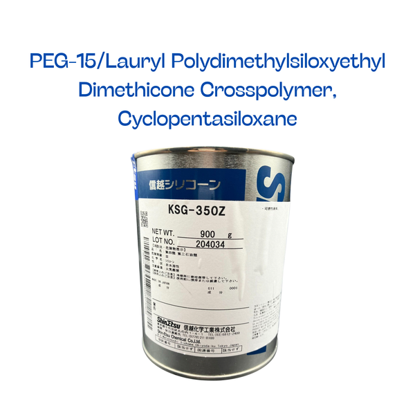 KSG-350Z - PEG-15/Lauryl Polydimethylsiloxyethyl Dimethicone Crosspolymer, Cyclopentasiloxane