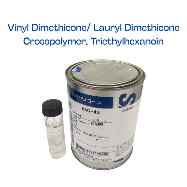 KSG-43 - Vinyl Dimethicone/Lauryl Dimethicone Crosspolymer, Triethylhexanoin
