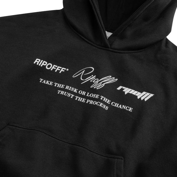 RIPOFFF Triple Logo Boxy Hoodie – Ripofff