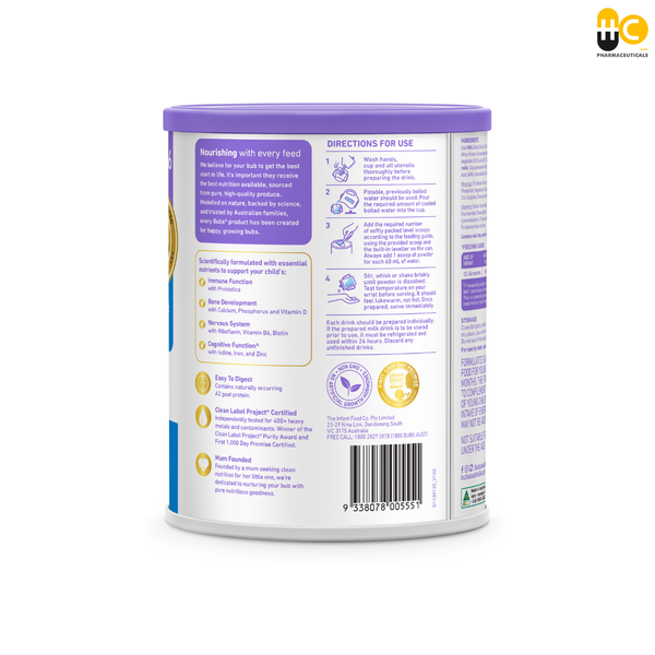  Sản phẩm dinh dưỡng BUBS EASY-DIGEST GOAT MILK TODDLER DRINK 3 