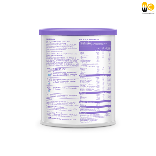  Thực phẩm bổ sung Bubs Easy-Digest Goat Milk Growing Up Nutrition 