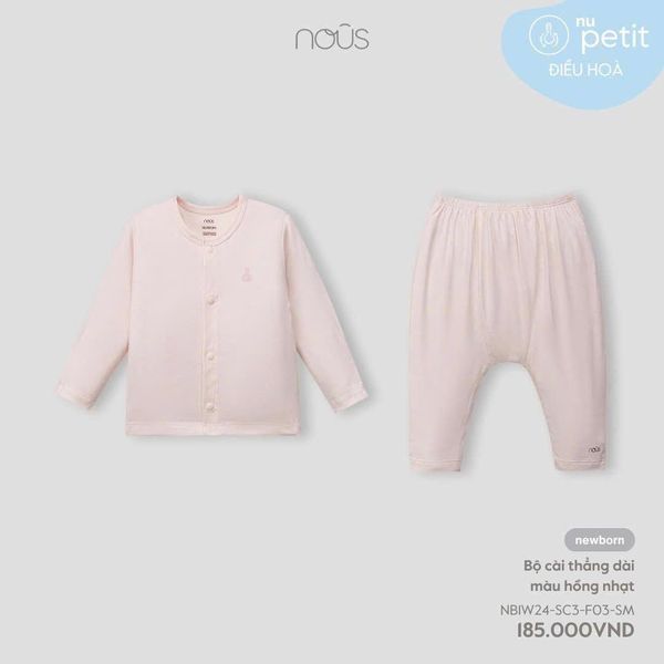 NouS Petit Bộ Quần Áo Giữ Ấm Cho Bé Nous Nhiều Màu Size Newborn Cài Thẳng