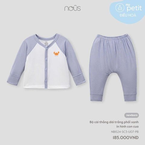 NouS Petit Bộ Quần Áo Giữ Ấm Cho Bé Nous Nhiều Màu Size Newborn Cài Thẳng