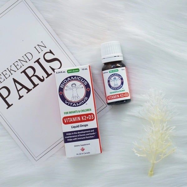 BioAmicus Vitamin D3K2 Bao Kép 10ml chính hãng cho bé sơ sinh