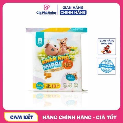 Khăn Khô Mipbi Chính Hãng (900g/600g/300g) – Đa Năng Dành Cho Bé Từ Sơ Sinh