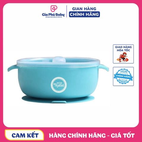 Bát silicone chống đổ Mom Trusted kèm nắp