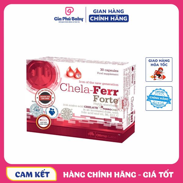 Viên sắt cho bà bầu Chela - Ferr Forte