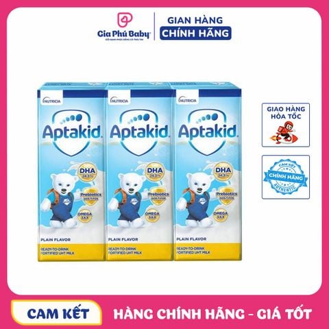 Sữa pha sẵn Aptakid 180ml (Lốc 3 hộp)